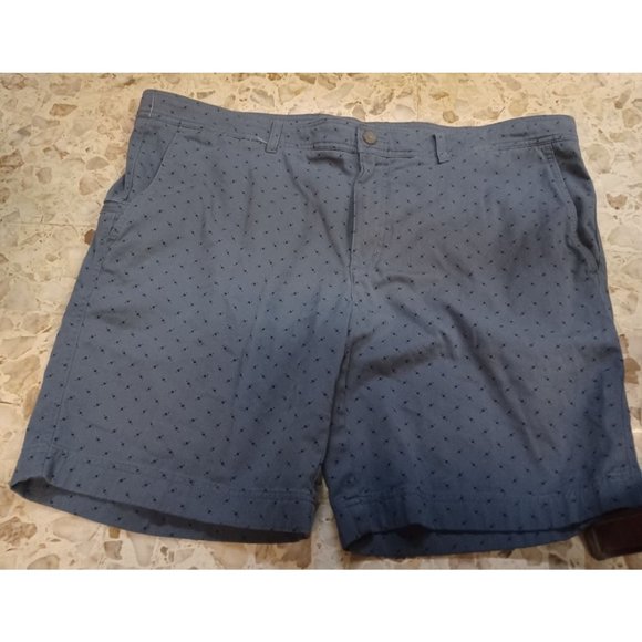 Roundtree & Yorke Men's Shorts SZ 42 Blue Gray with Little Diamonds - Picture 1 of 4